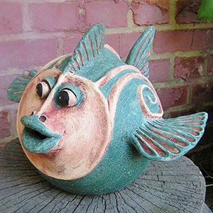Gartenfigur Fisch